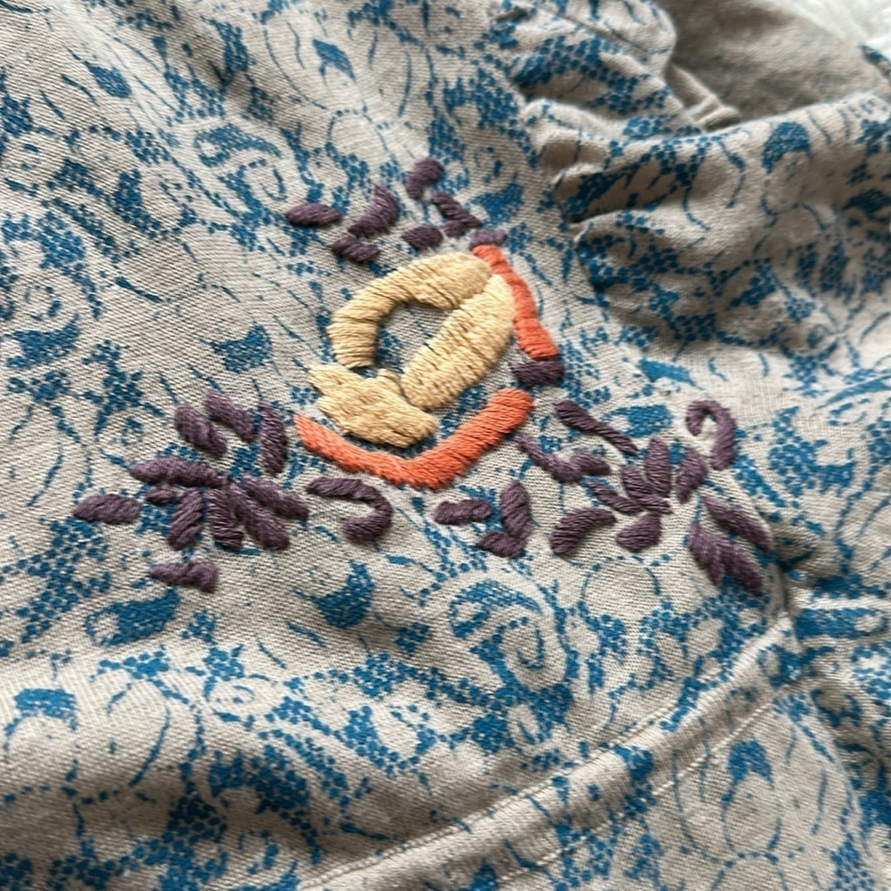 ANTHROPOLOGIE MOTH Boho Chantilly
Begonia Embroidered Poncho Top - Picture 6 of 9